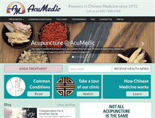 Tablet Screenshot of clinic.acumedic.com